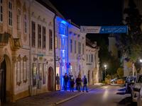 Haydn-Haus bei Nacht
