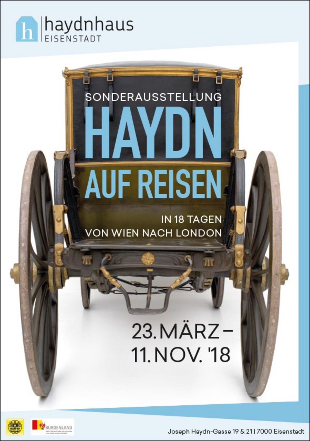 Ausstellungsplakat Haydn auf Reisen
